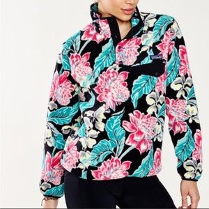 Patagonia snap-t floral manoa synchilla pullover women’s size large NWOT